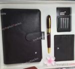 High Quality Montblanc Notebook & Copy Daniel Defoe Fountain Pen set Gifts